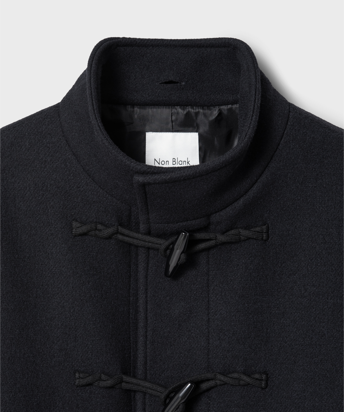 넌블랭크(NONBLANK) 디테처블 후드 더플 코트_DARK NAVY