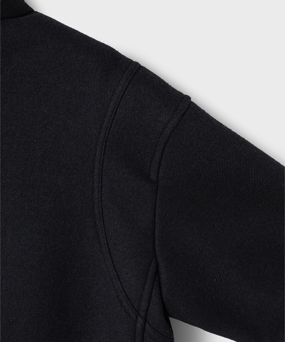 넌블랭크(NONBLANK) 디테처블 후드 더플 코트_DARK NAVY