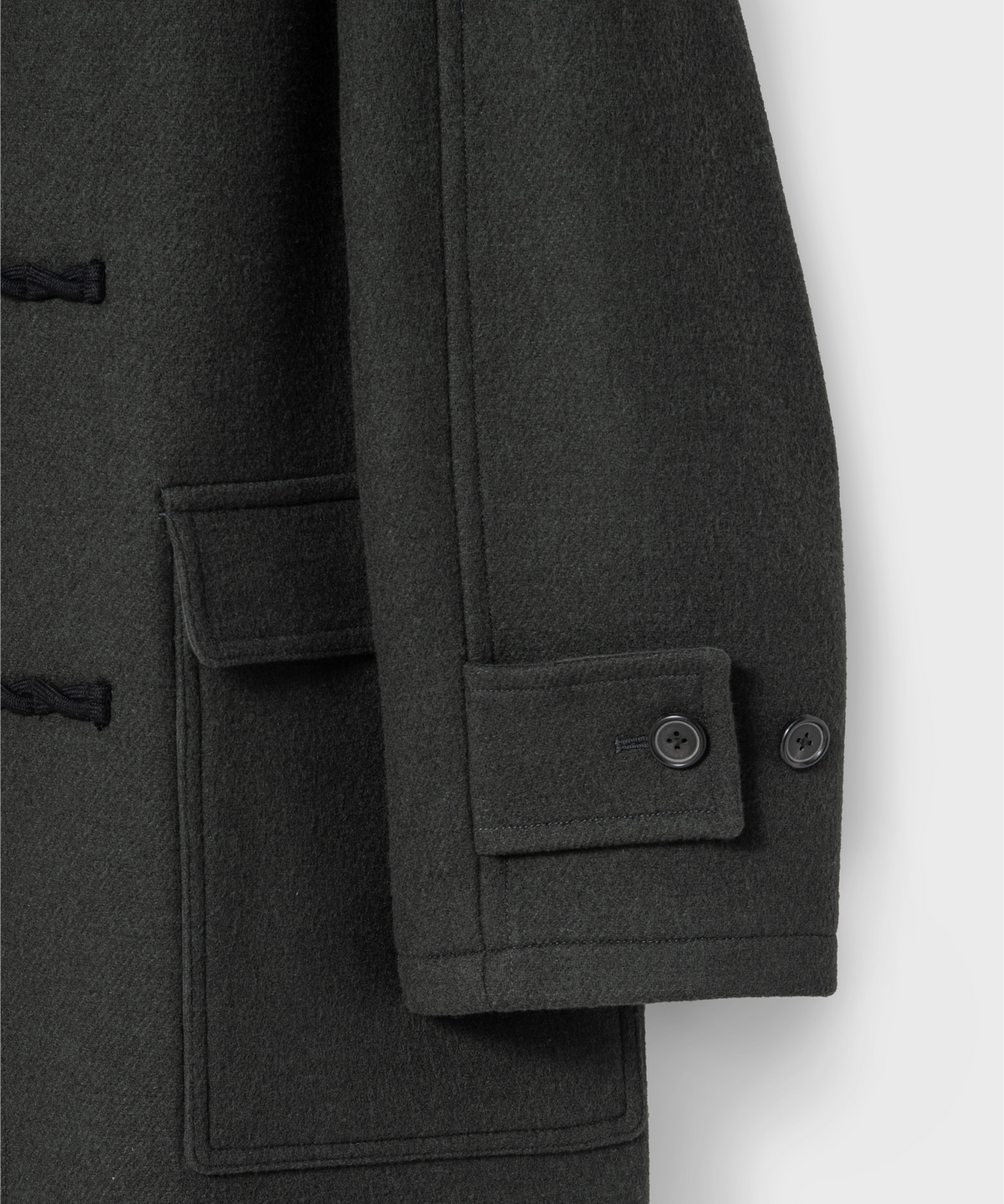 넌블랭크(NONBLANK) 디테처블 후드 더플 코트_KHAKI