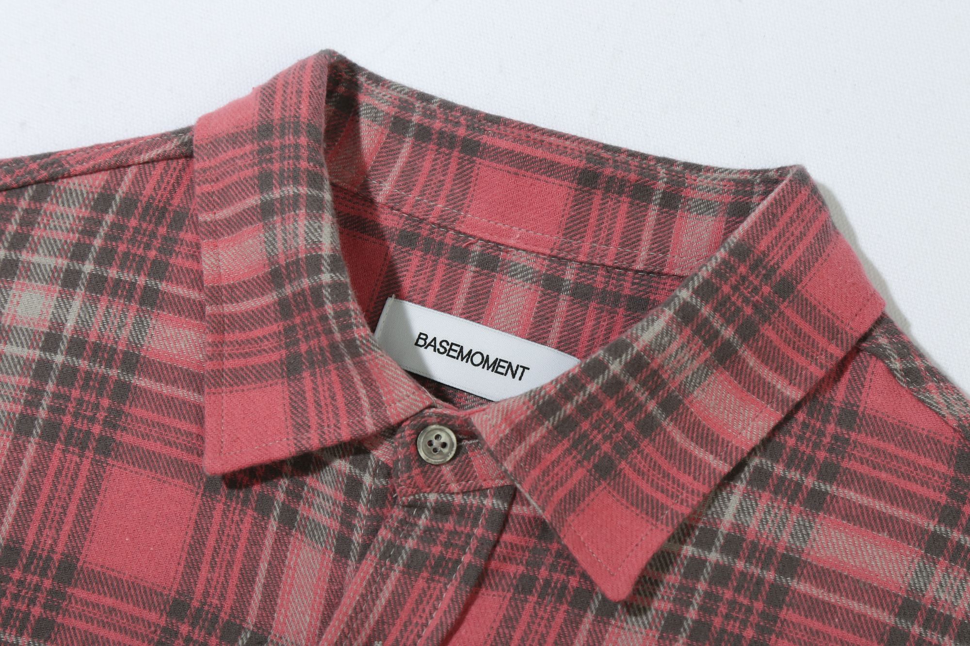 【Muleau】　鈴本美愉　Unisex Plaid Shirt MUSINSA | BASEMOMENT Flannel Plaid Check Shirt Pink