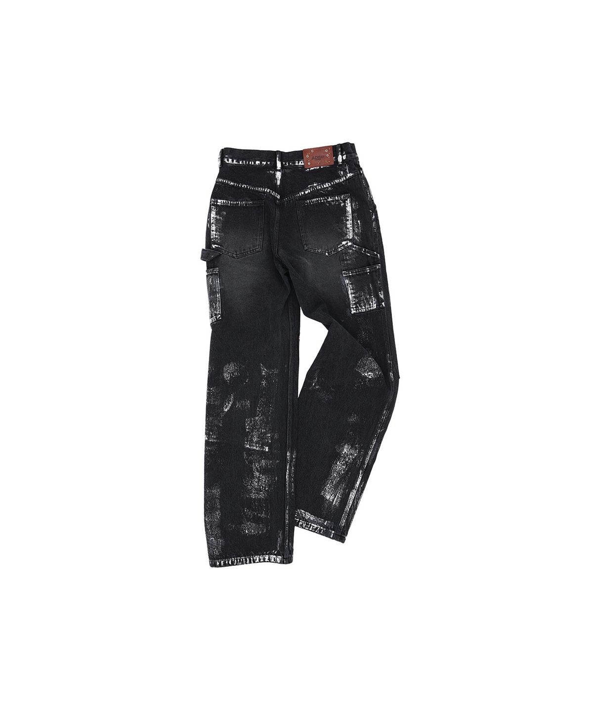 앤더슨벨(ADSB ANDERSSON BELL) 왁스 코티드 카펜터 와이드 레그 진 apa685m(BLACK)