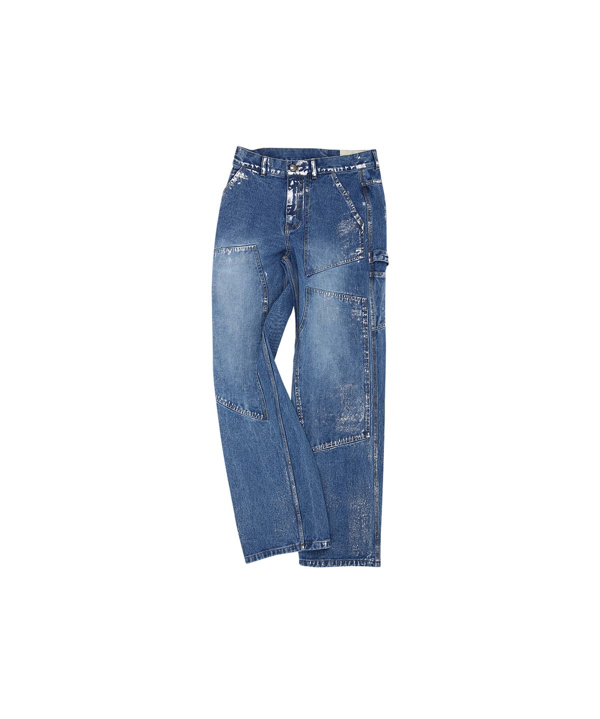 앤더슨벨(ADSB ANDERSSON BELL) 왁스 코티드 카펜터 와이드 레그 진 apa685m(BLUE)