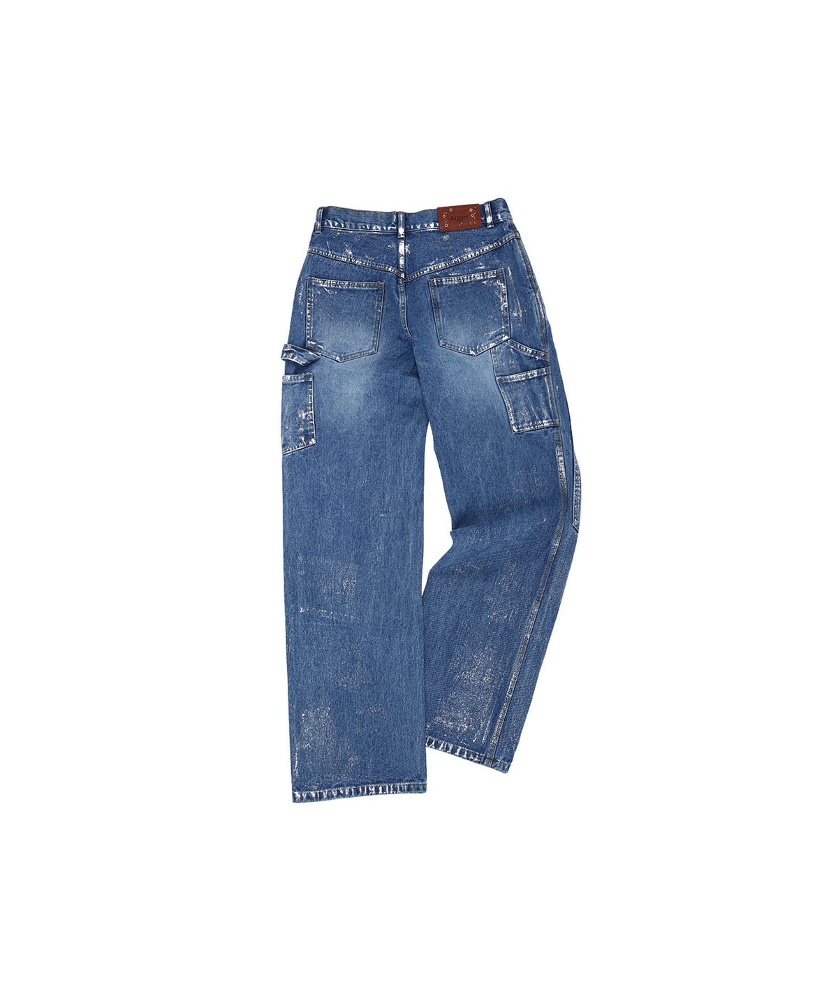 앤더슨벨(ADSB ANDERSSON BELL) 왁스 코티드 카펜터 와이드 레그 진 apa685m(BLUE)