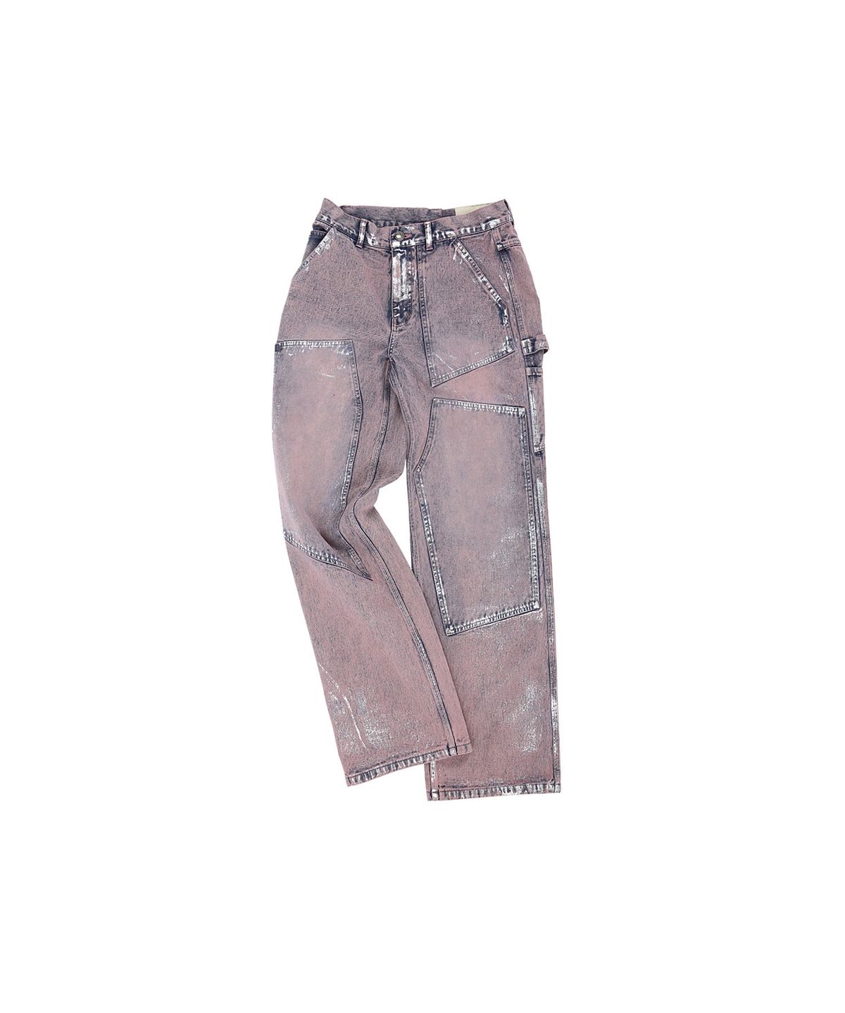 앤더슨벨(ADSB ANDERSSON BELL) 왁스 코티드 카펜터 와이드 레그 진 apa685m(DUST PINK)