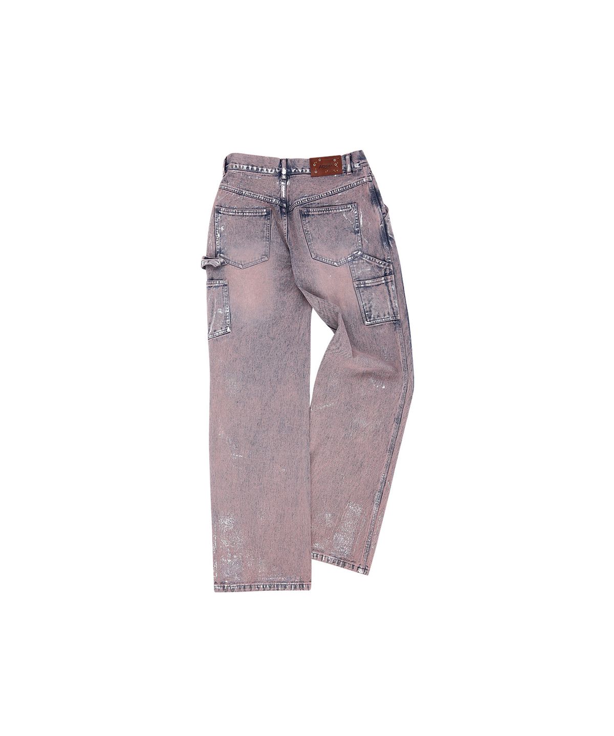 앤더슨벨(ADSB ANDERSSON BELL) 왁스 코티드 카펜터 와이드 레그 진 apa685m(DUST PINK)