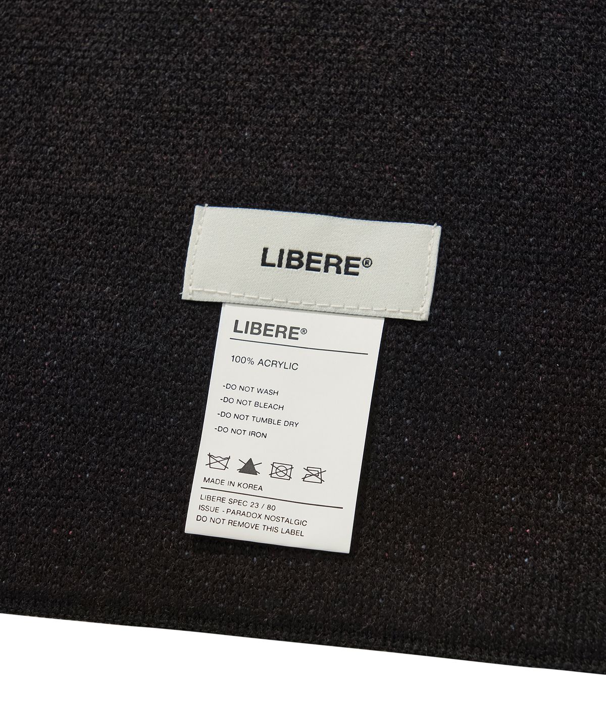 리베레(LIBERE) PARADOX SCARF / BLACK