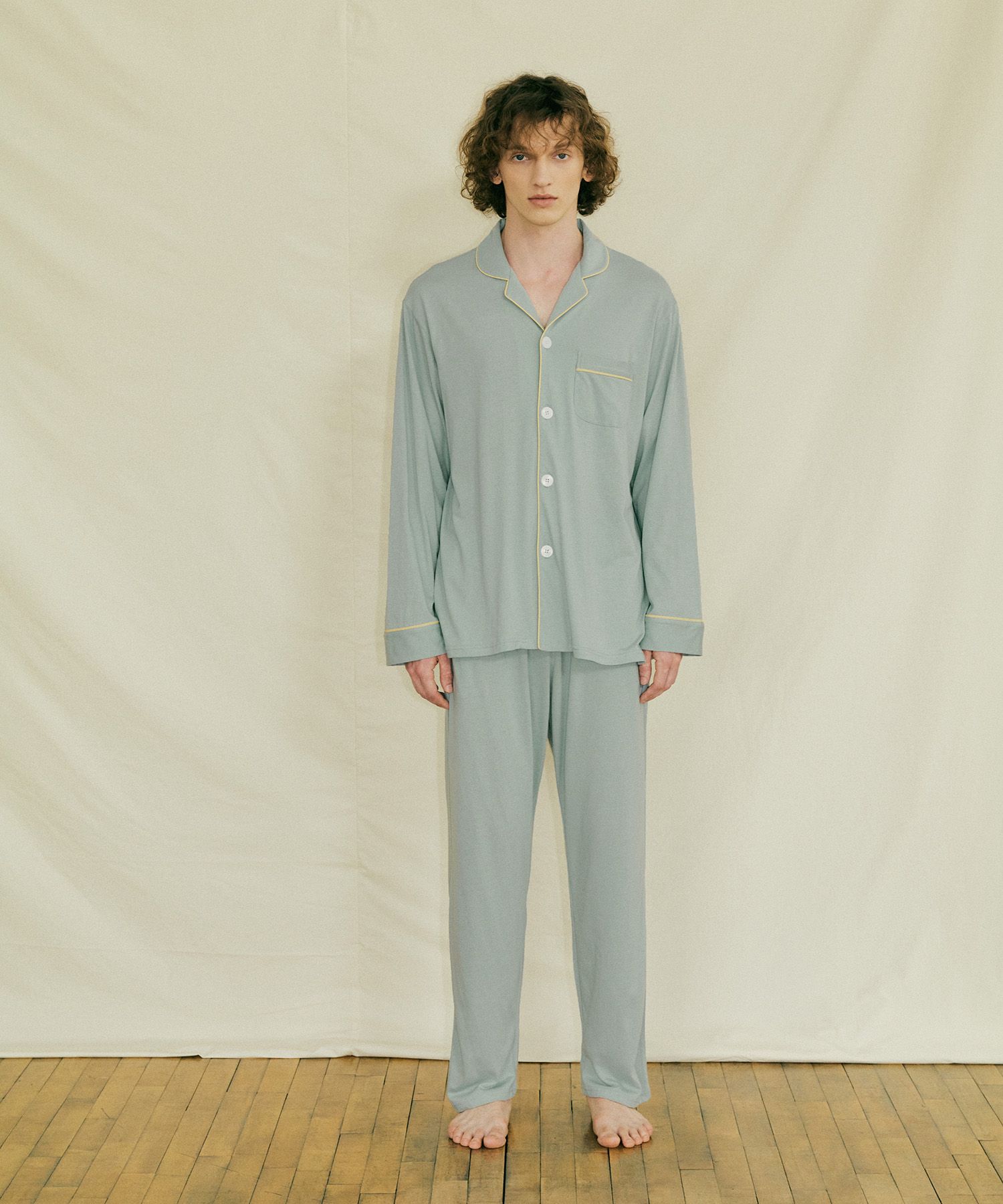 ◆JO'S LOUNGE◆ Modal w Essential Gray Pajama Set EssentialG MUSINSA | JO'S LOUNGE [Modal] (couple) Essential Pajama Set