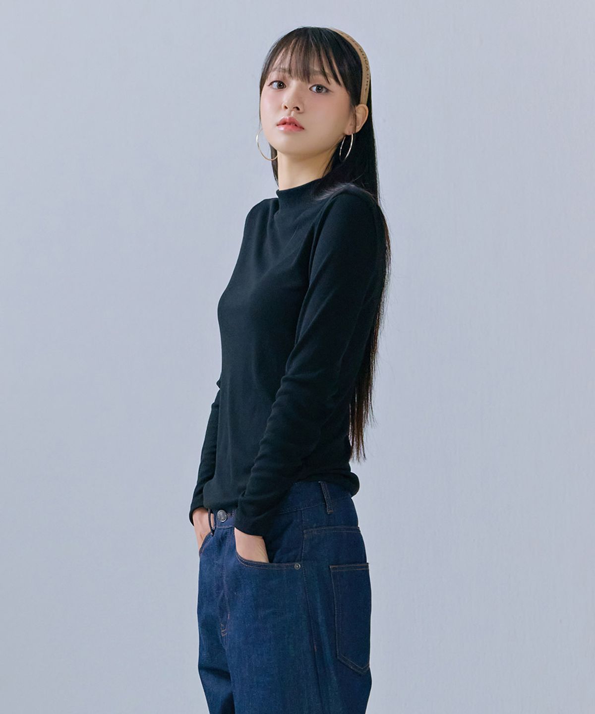 체이스컬트(CHASECULT) 여성 베이직 반넥 티셔츠-CFZG5152C03