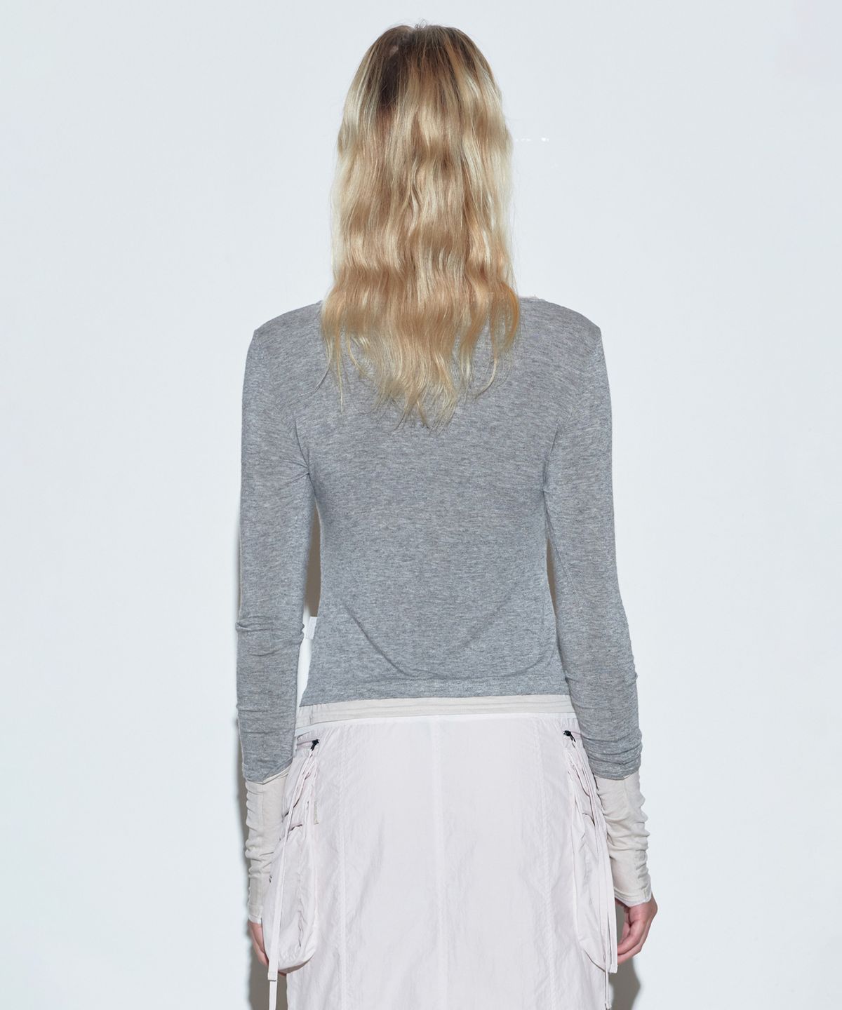 스컬프터(SCULPTOR) Triple Layered L/S Tee Melange Gray
