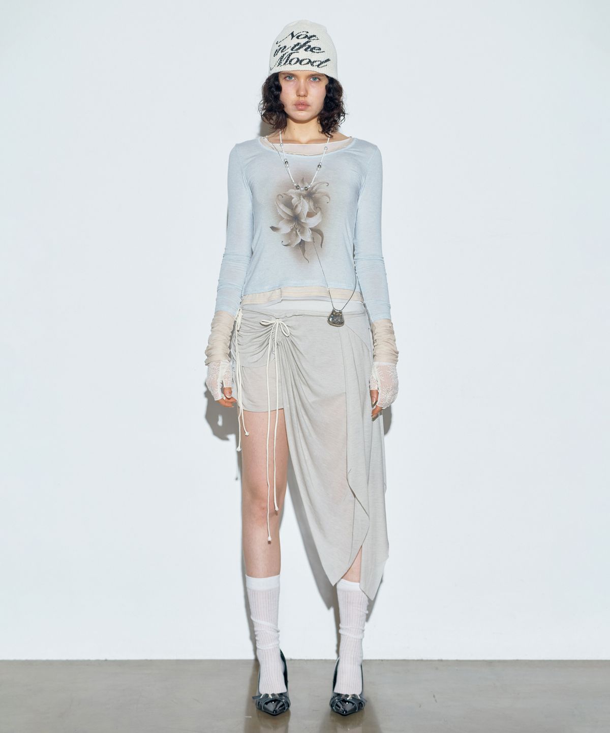 스컬프터(SCULPTOR) Triple Layered L/S Tee Pale Blue