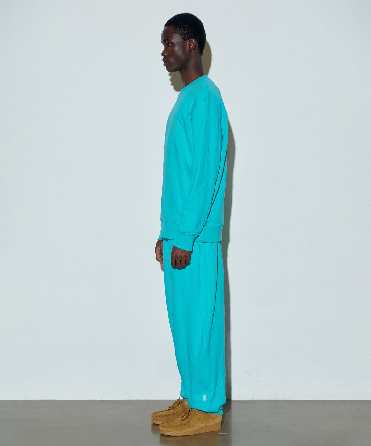 스컬프터(SCULPTOR) Jacquard Flower Sweatshirt Turquoise
