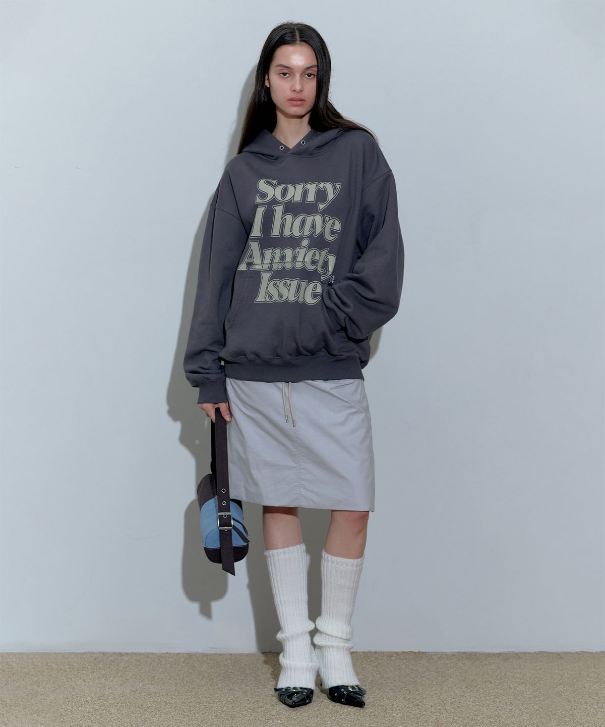 스컬프터(SCULPTOR) Social Anxiety Hoodie Charcoal