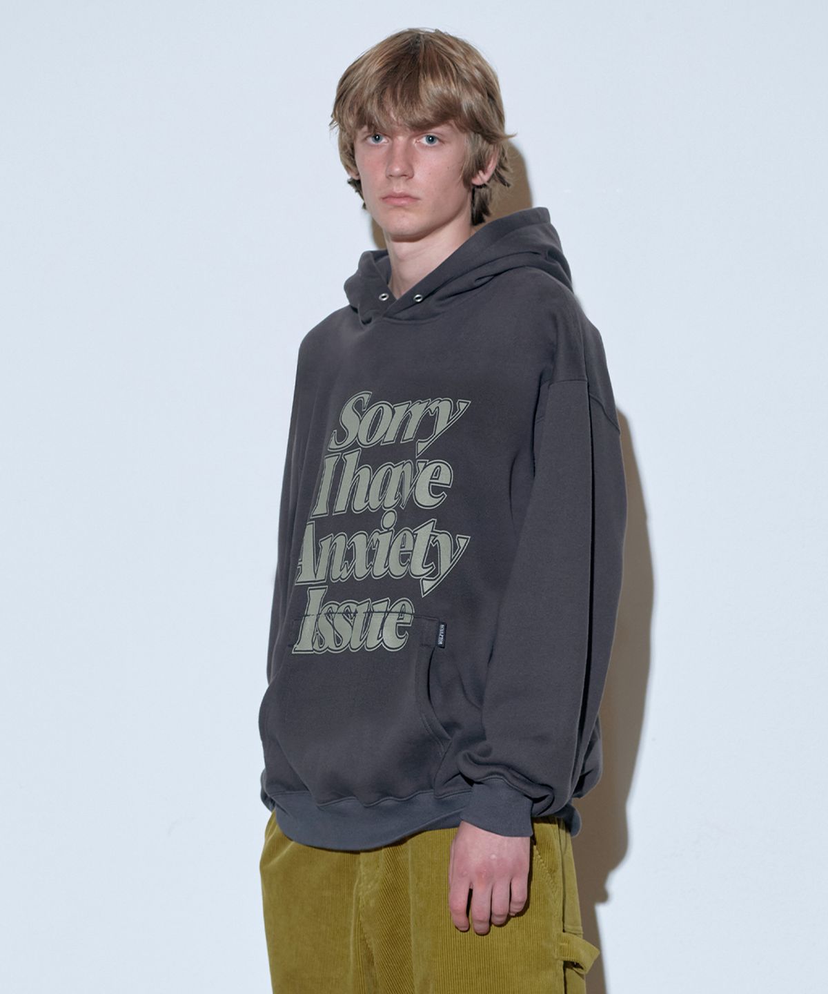 스컬프터(SCULPTOR) Social Anxiety Hoodie Charcoal