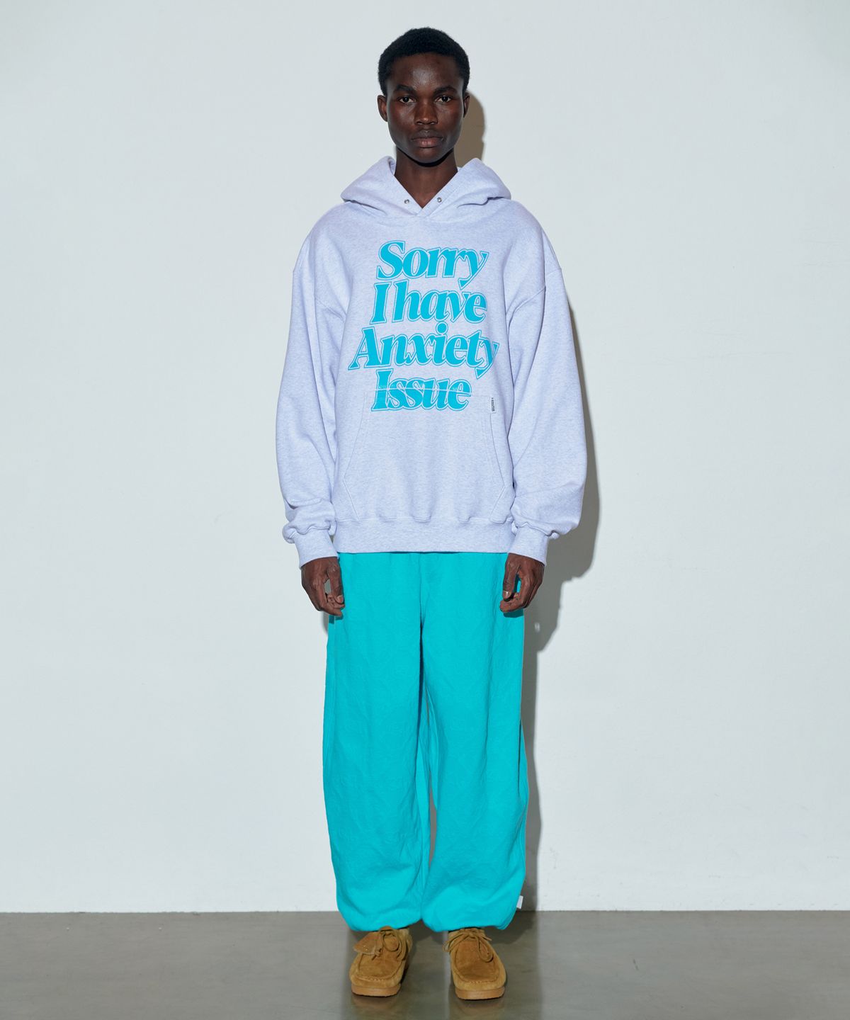 스컬프터(SCULPTOR) Social Anxiety Hoodie White Melange