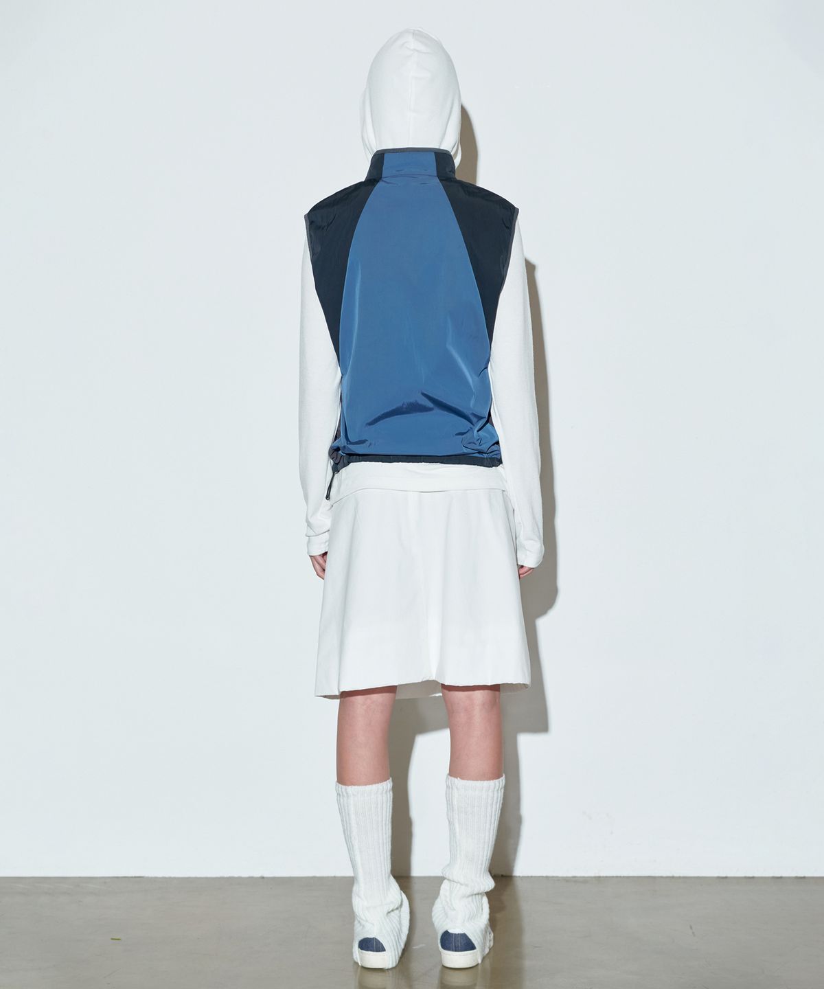 스컬프터(SCULPTOR) Color Block Vest Navy