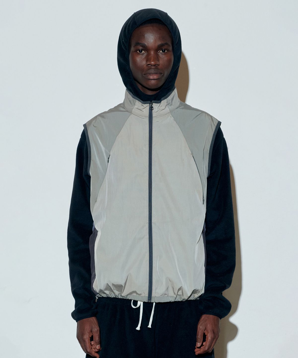 스컬프터(SCULPTOR) Color Block Vest Beige