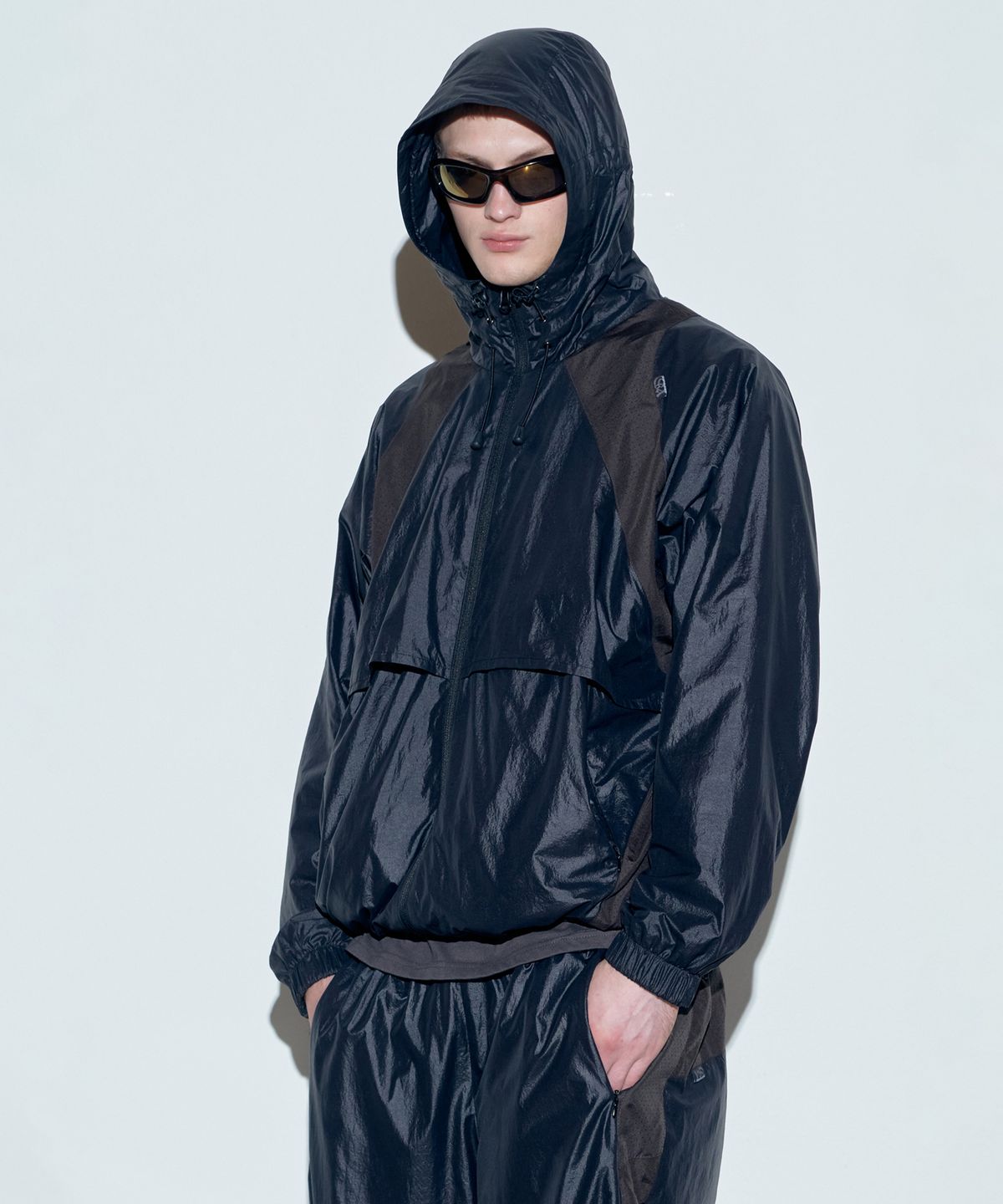 스컬프터(SCULPTOR) Paneled Wind Jacket Black