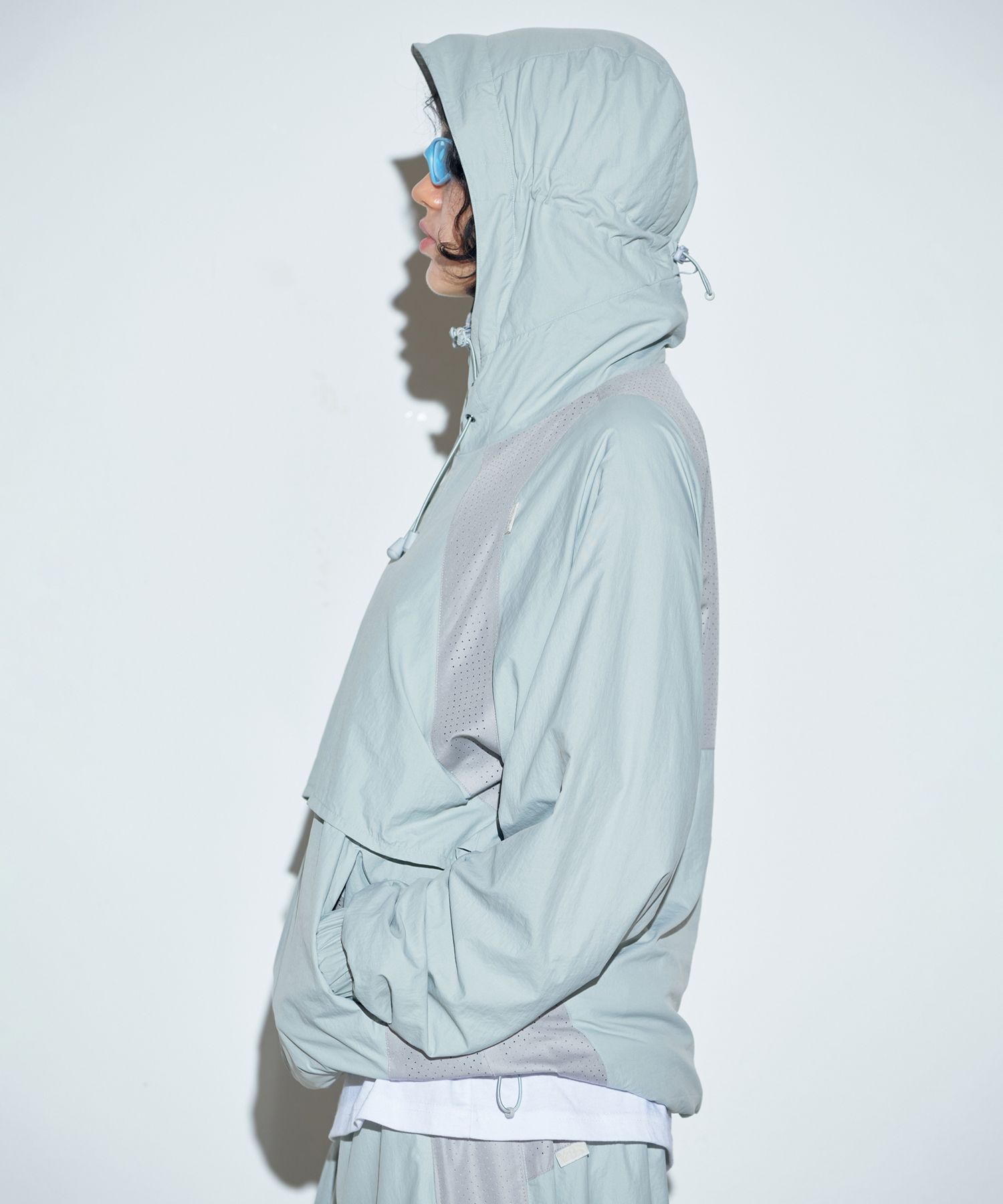 MUSINSA | SCULPTOR Paneled Wind Jacket Sage