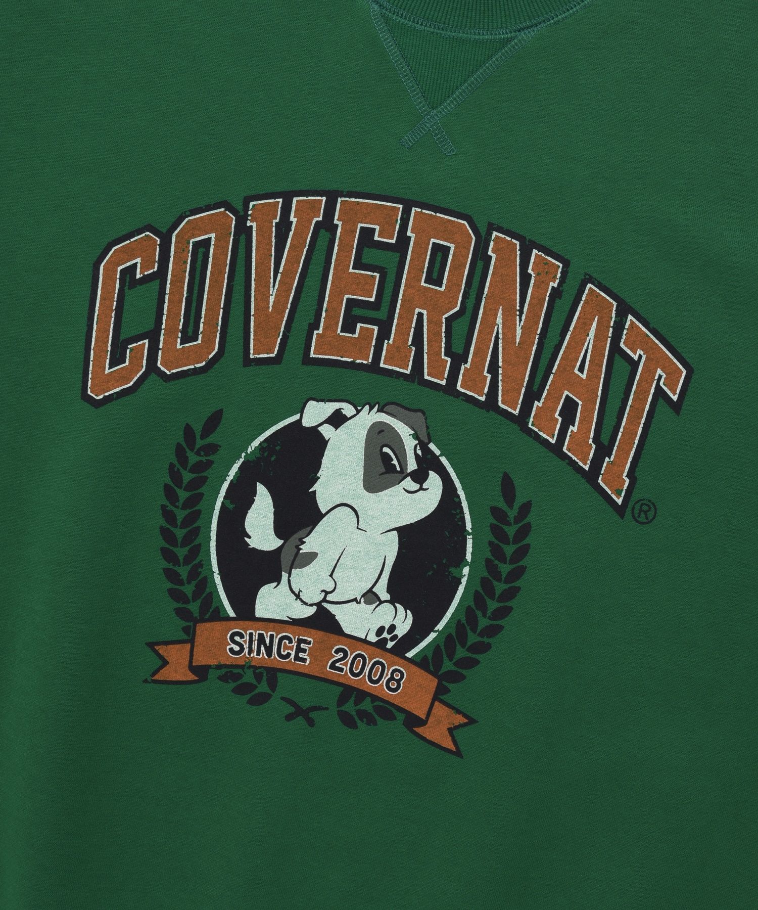 MUSINSA公式 | COVERNAT Border Collie Laurel Sweatshirt Green