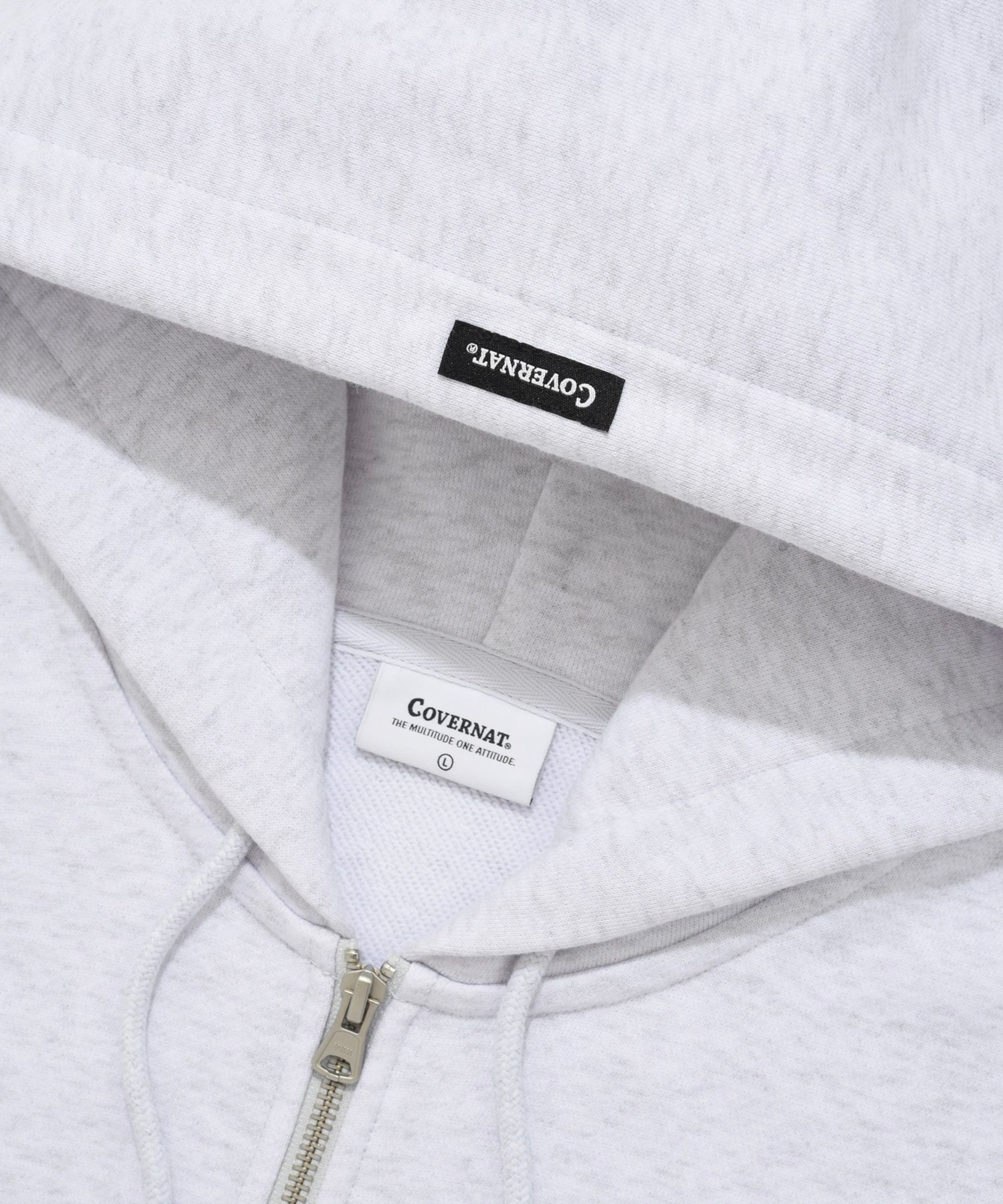 パーカー・フーディ COVERNAT CVNT Overfit Hoodie Zip-up Melange Gray MUSINSA | COVERNAT Overfit CVNT Hoodie Zip-up Heather Gray