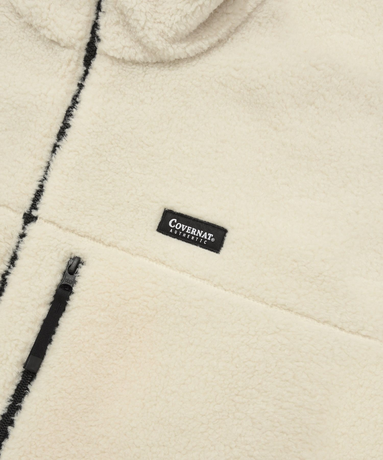アウターその他 COVERNAT Reversible Comfy Boa Collarless Jacket Ivory CO2303 MUSINSA | COVERNAT Reversible Comfyboa Zip Up Jacket Ivory