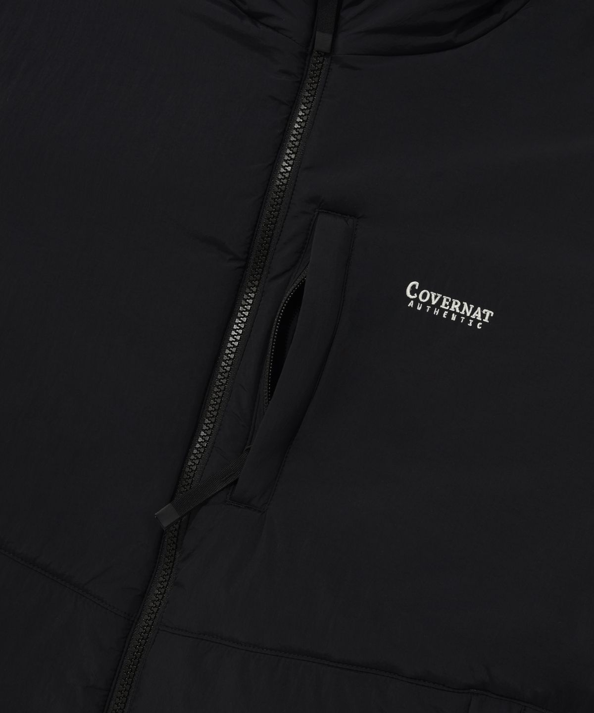 커버낫(COVERNAT) 리버시블 컴피보아 후디집업 자켓 아이보리