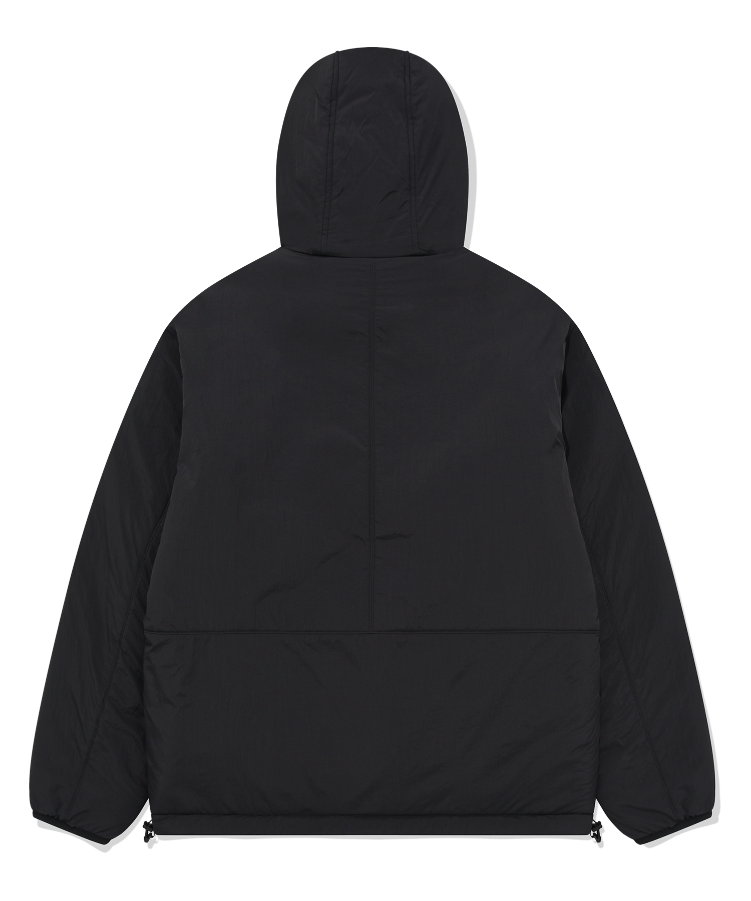 MUSINSA | COVERNAT Reversible Compiboa Hoody Zip-up Jacket Black