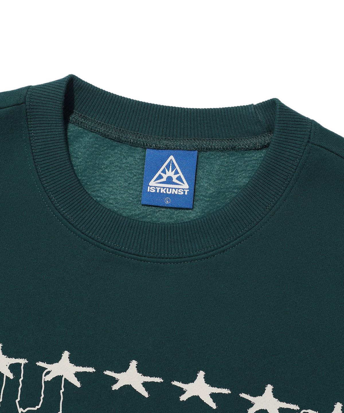 이스트쿤스트(ISTKUNST) TWIN RABBIT SWEATSHIRTS_DEEP GREEN(IK2DFMM464A)