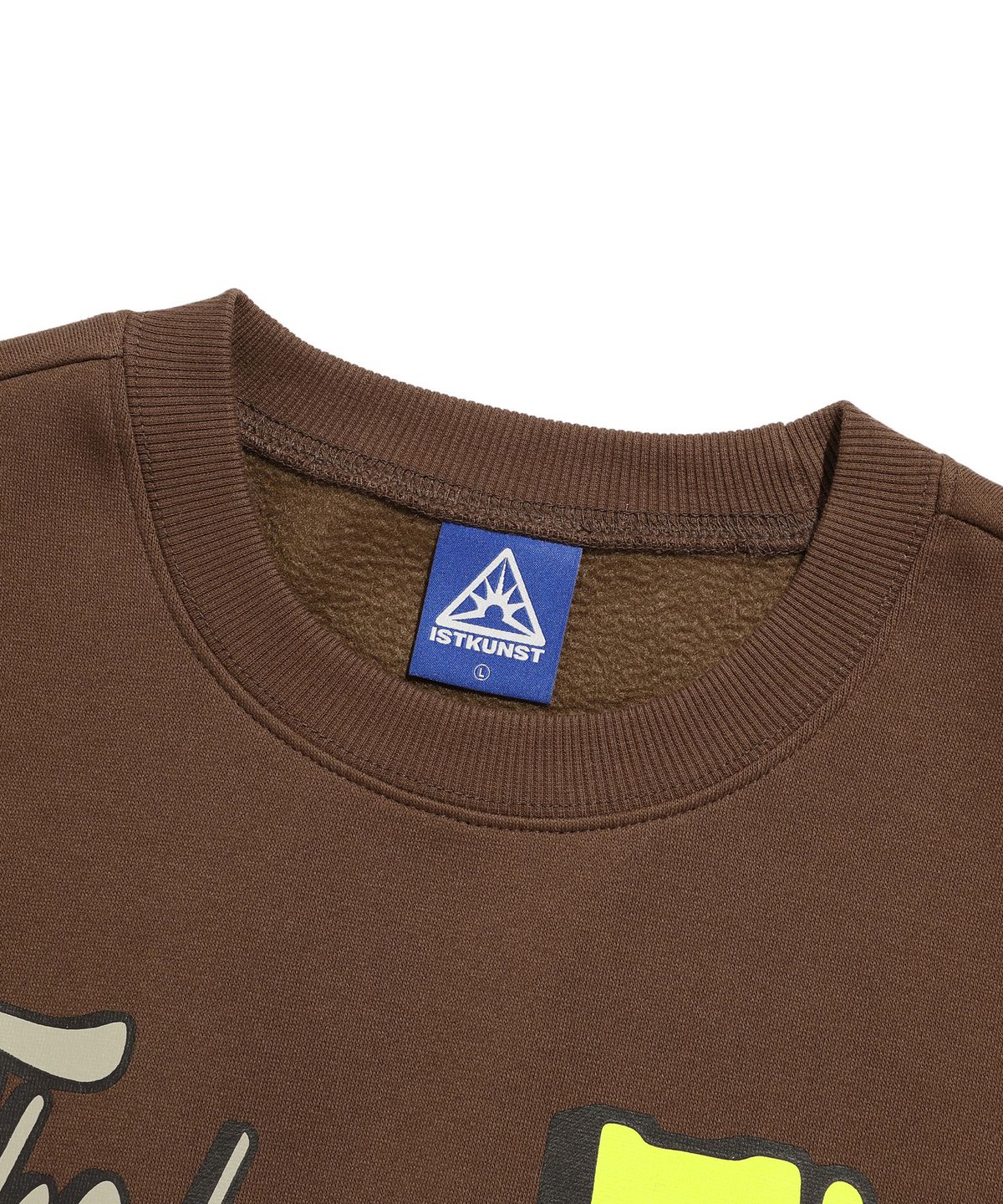 이스트쿤스트(ISTKUNST) VINTAGE BIG BTY SWEATSHIRTS_BROWN(IK2DFMM451A)