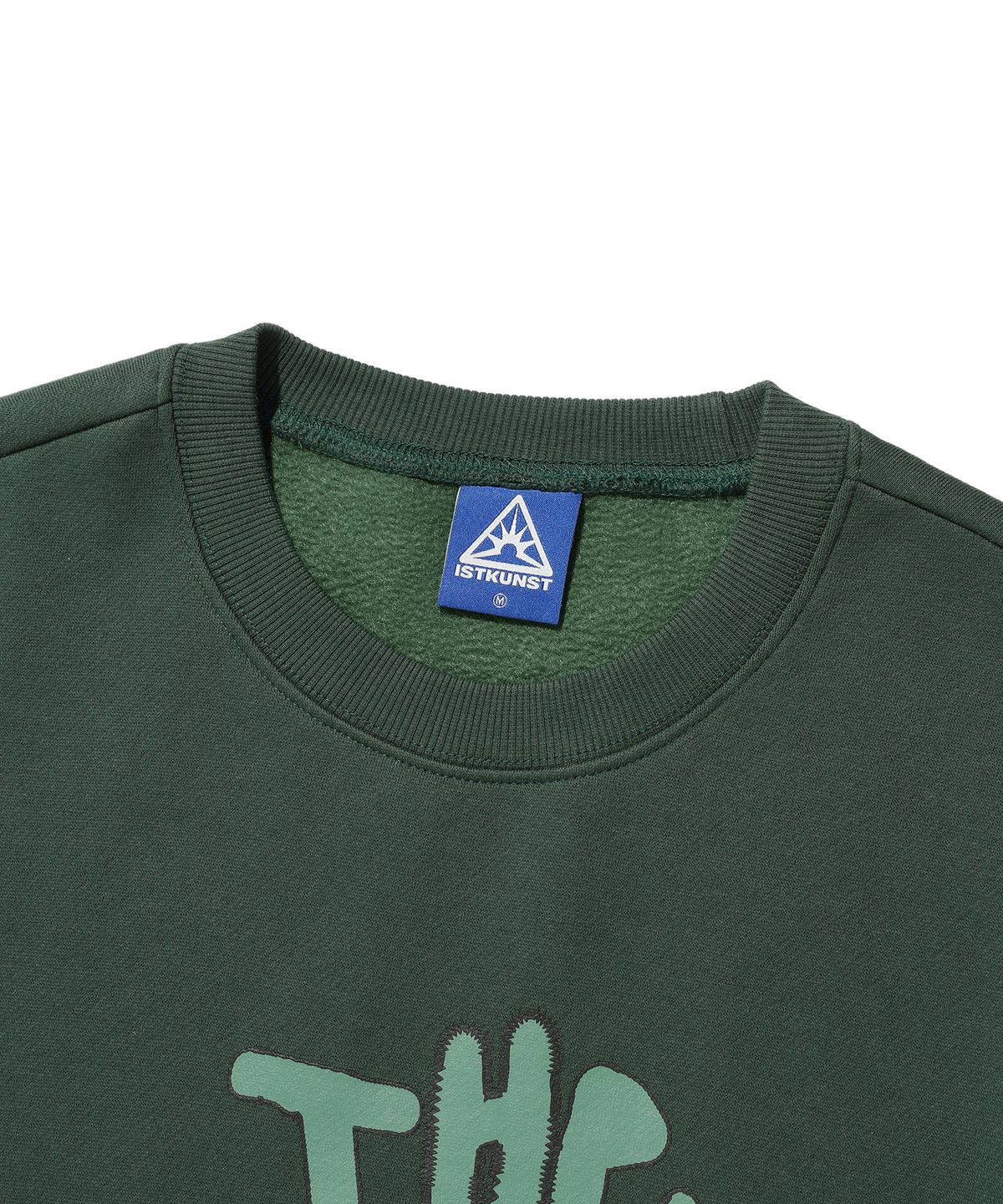 이스트쿤스트(ISTKUNST) SCRIBBLE BTY SWEATSHIRTS_DEEP GREEN(IK2DFMM449A)