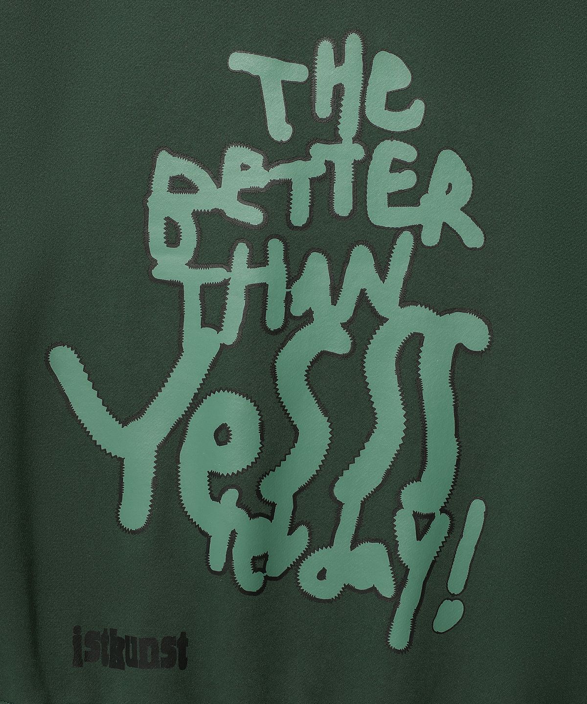 이스트쿤스트(ISTKUNST) SCRIBBLE BTY SWEATSHIRTS_DEEP GREEN(IK2DFMM449A)