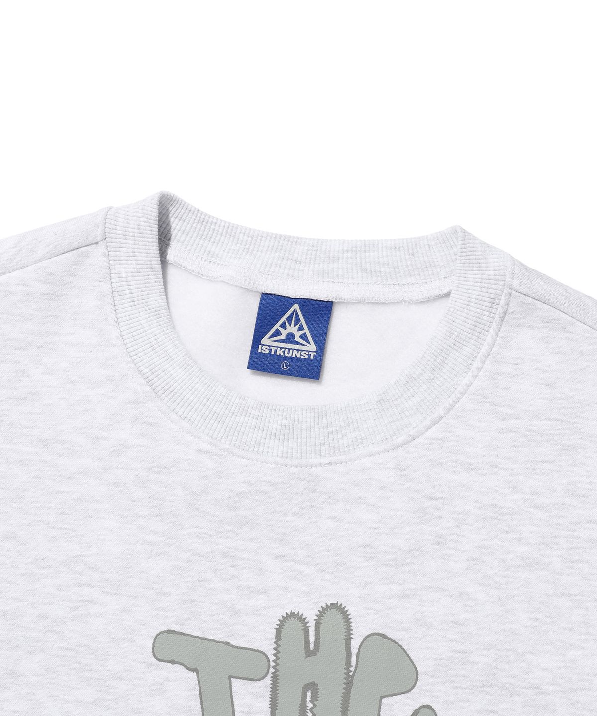 이스트쿤스트(ISTKUNST) SCRIBBLE BTY SWEATSHIRTS_LIGHT GREY(IK2DFMM449A)