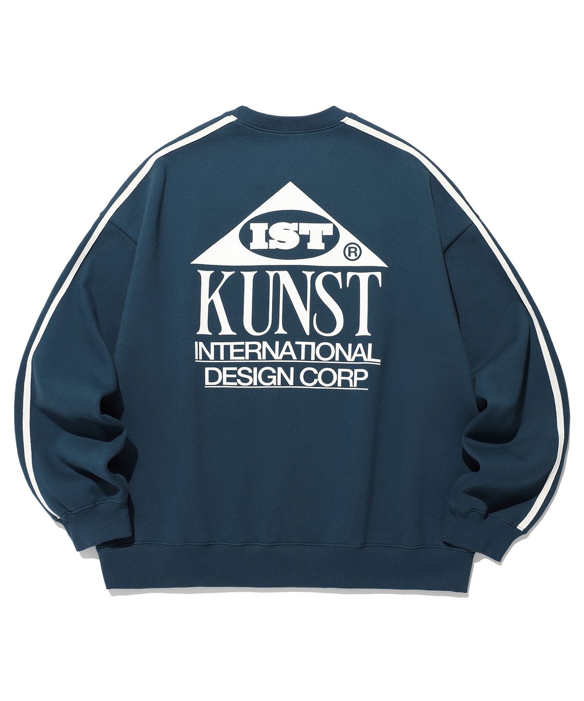 이스트쿤스트(ISTKUNST) IK HOUSE LOGO SWEATSHIRTS_NAVY(IK2DFMM445A)