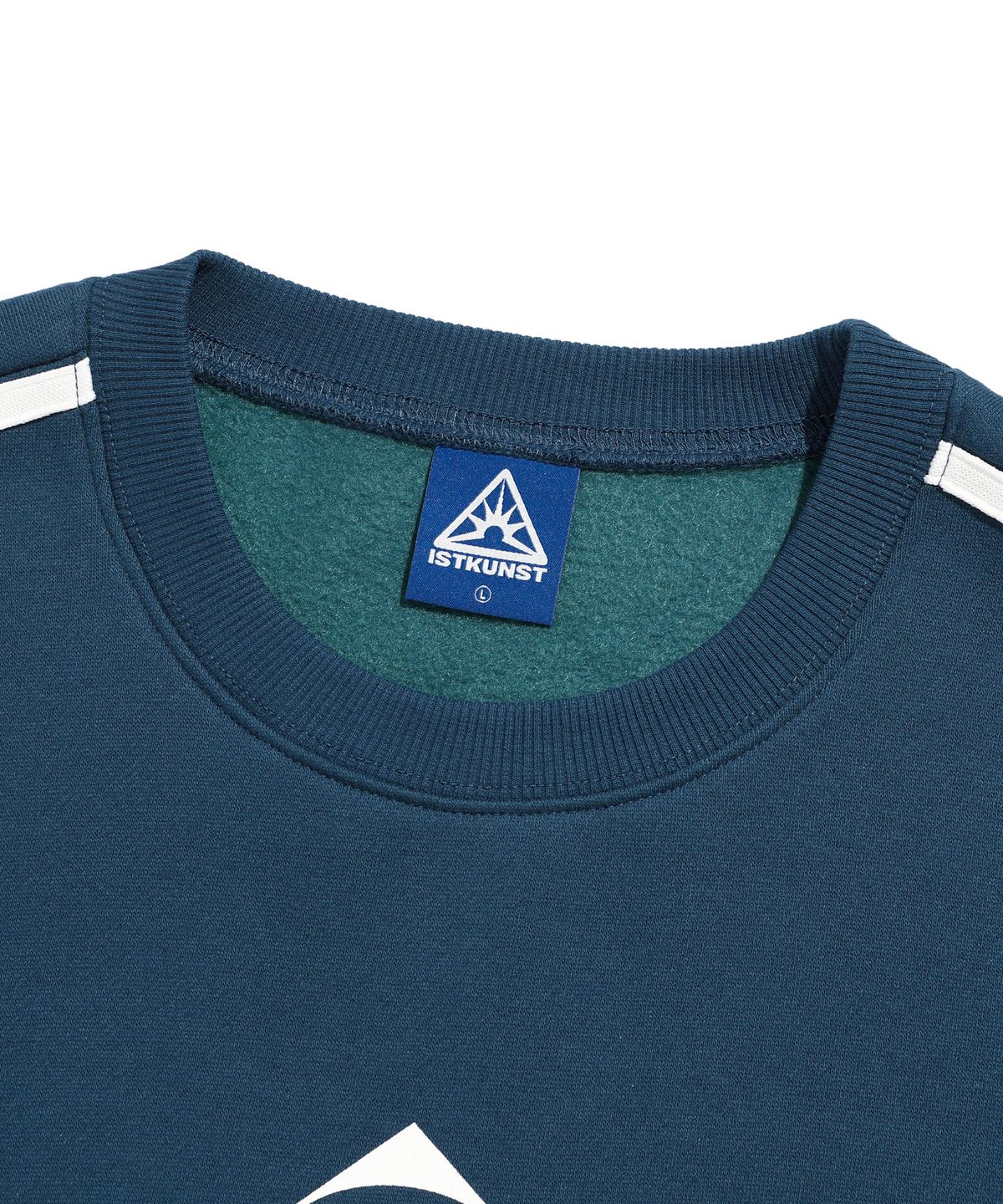 이스트쿤스트(ISTKUNST) IK HOUSE LOGO SWEATSHIRTS_NAVY(IK2DFMM445A)