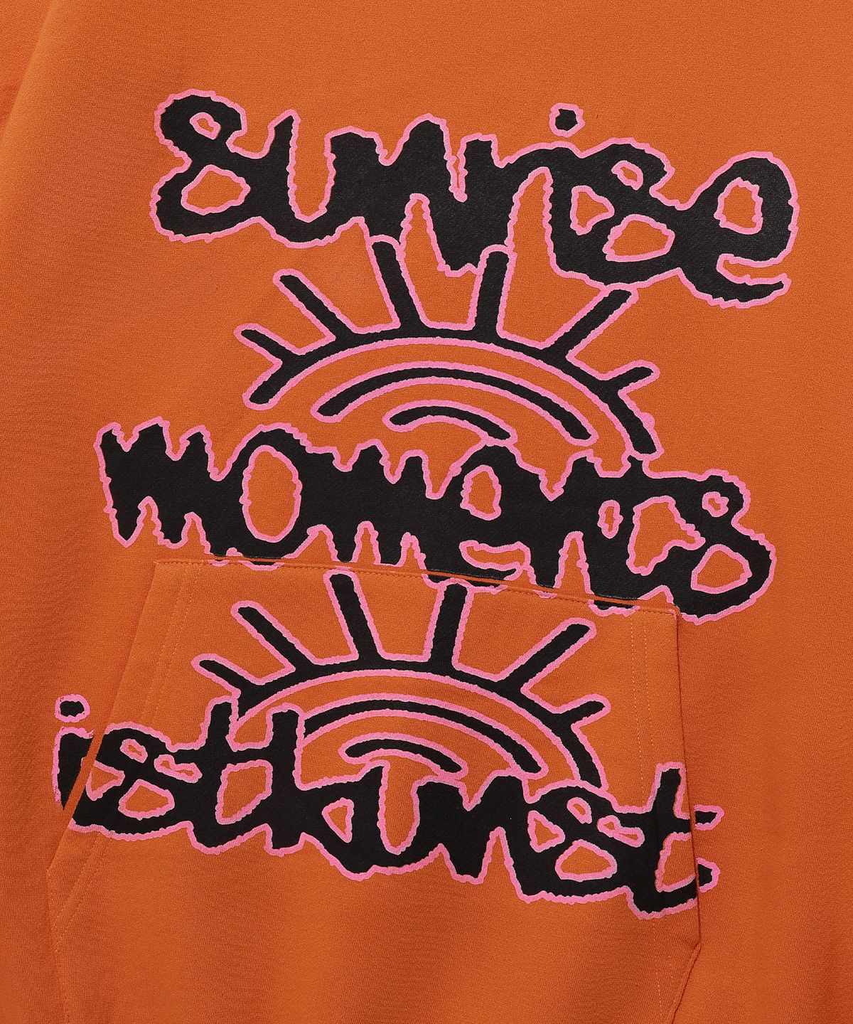 이스트쿤스트(ISTKUNST) SUNRISE MOMENT HOODIE_ORANGE(IK2DFMM427A)