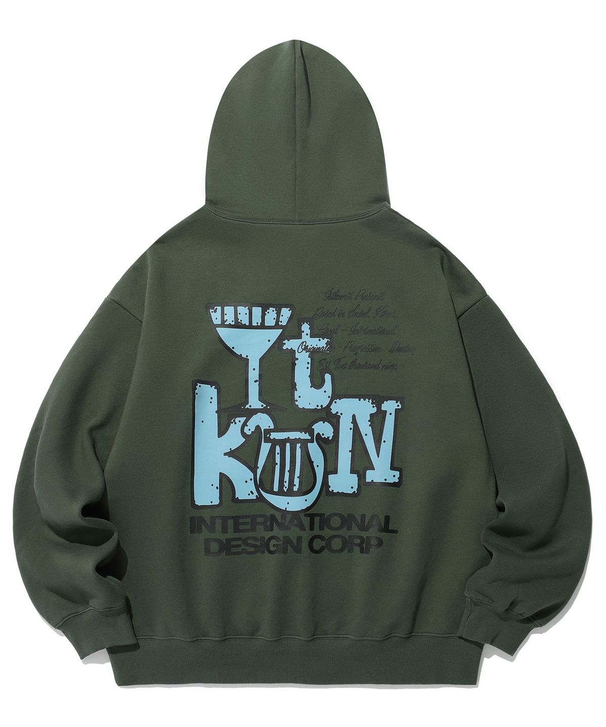 이스트쿤스트(ISTKUNST) MYTH LOGO HOODIE_KHAKI(IK2DFMM420A)