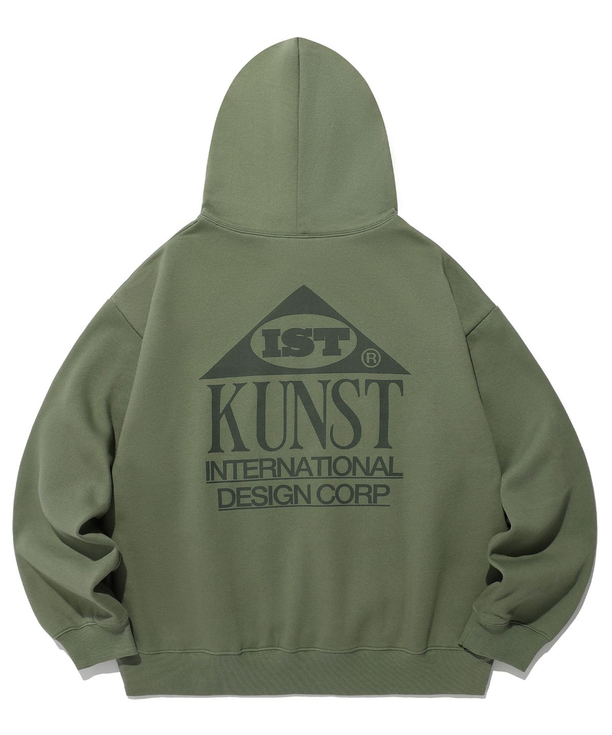 이스트쿤스트(ISTKUNST) IK HOUSE LOGO HOODIE_KHAKI(IK2DFMM412A)