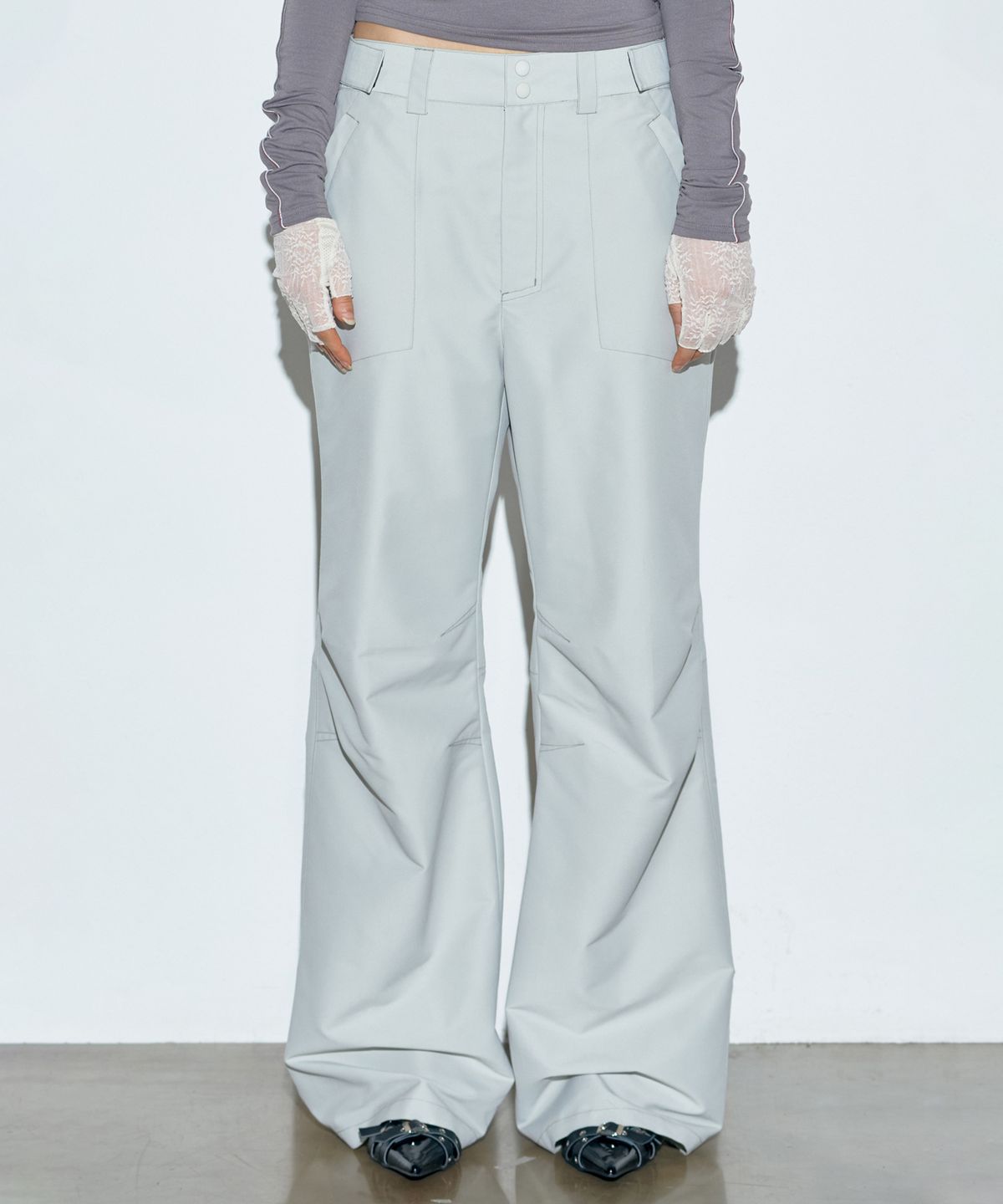 스컬프터(SCULPTOR) Classic Bootcut Pants Pale Beige