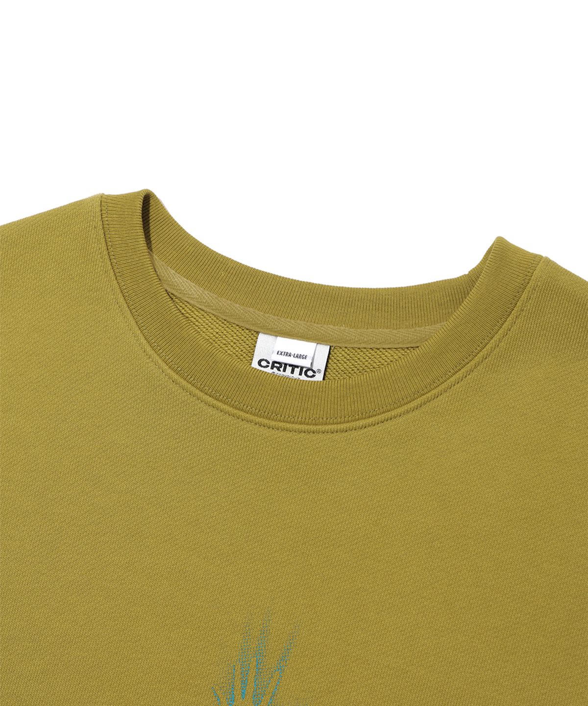크리틱(CRITIC) EMERGENCY LANDED ALIEN SWEATSHIRTS OLIVE