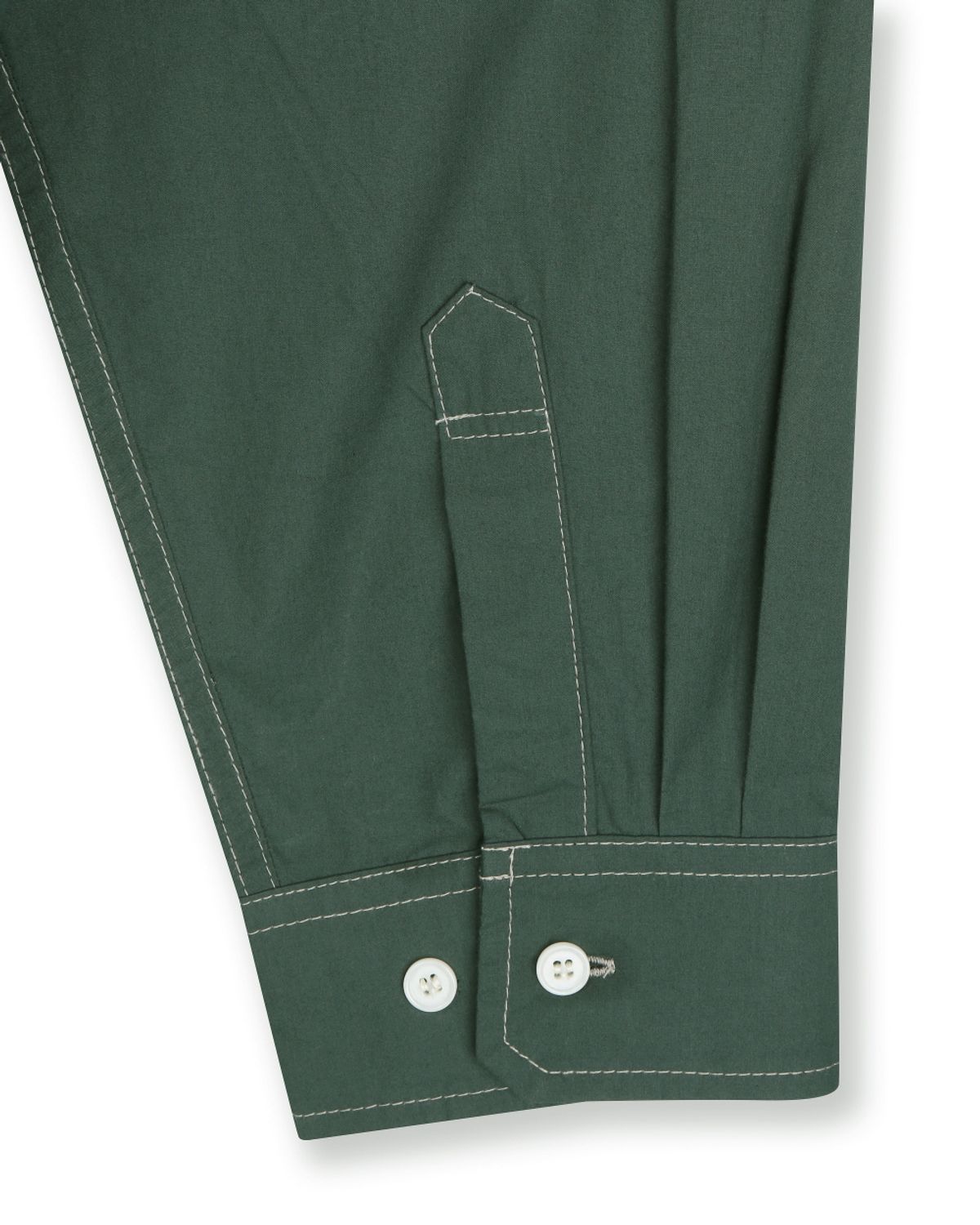 비슬로우(BESLOW) COTTON STITCHED MILITARY SHIRT GREEN