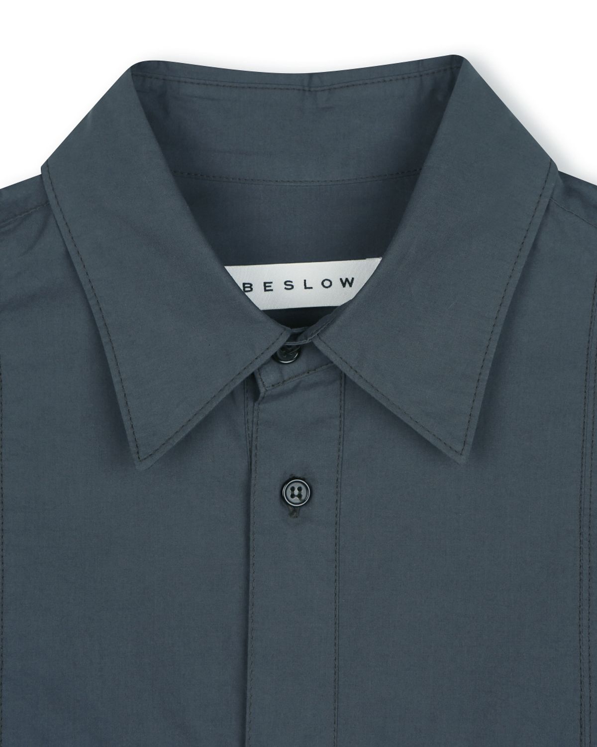 비슬로우(BESLOW) COTTON STITCHED MILITARY SHIRT DARK GREY