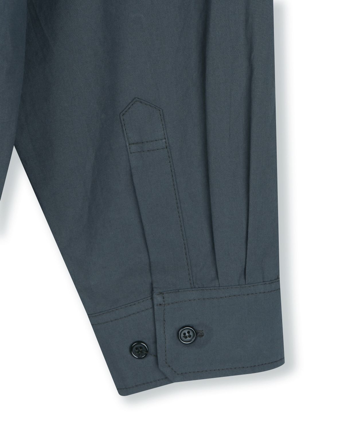 비슬로우(BESLOW) COTTON STITCHED MILITARY SHIRT DARK GREY