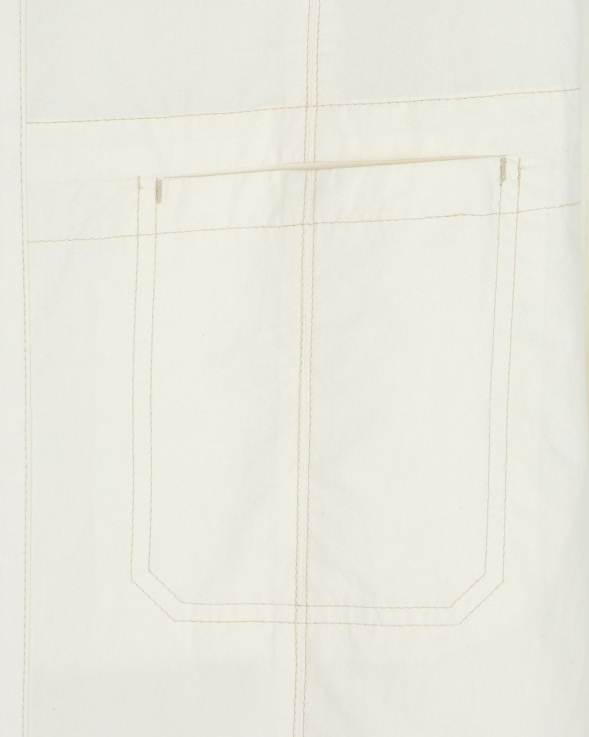 비슬로우(BESLOW) COTTON STITCHED MILITARY SHIRT CREAM