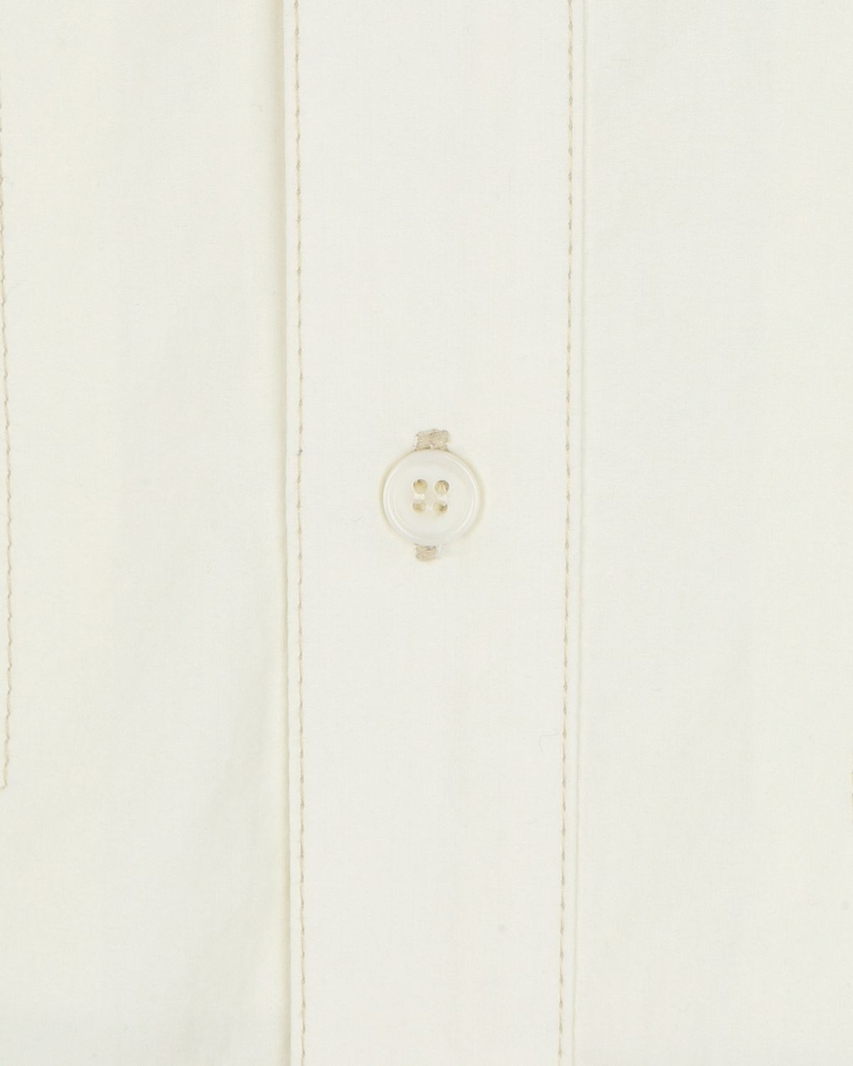 비슬로우(BESLOW) COTTON STITCHED MILITARY SHIRT CREAM