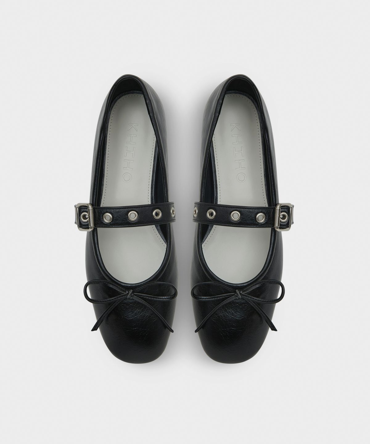기호(KHIHO) BUCKLE STRAP BALLERINA FLAT / BLACK