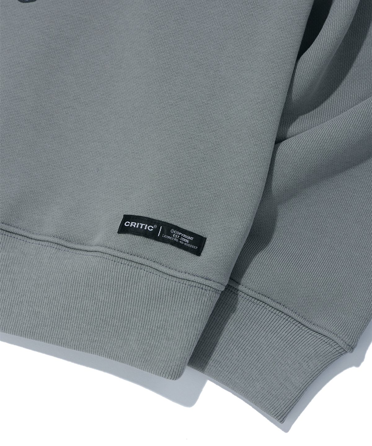 크리틱(CRITIC) ALIEN GRAFFITI SWEATSHIRTS LIGHT GREY