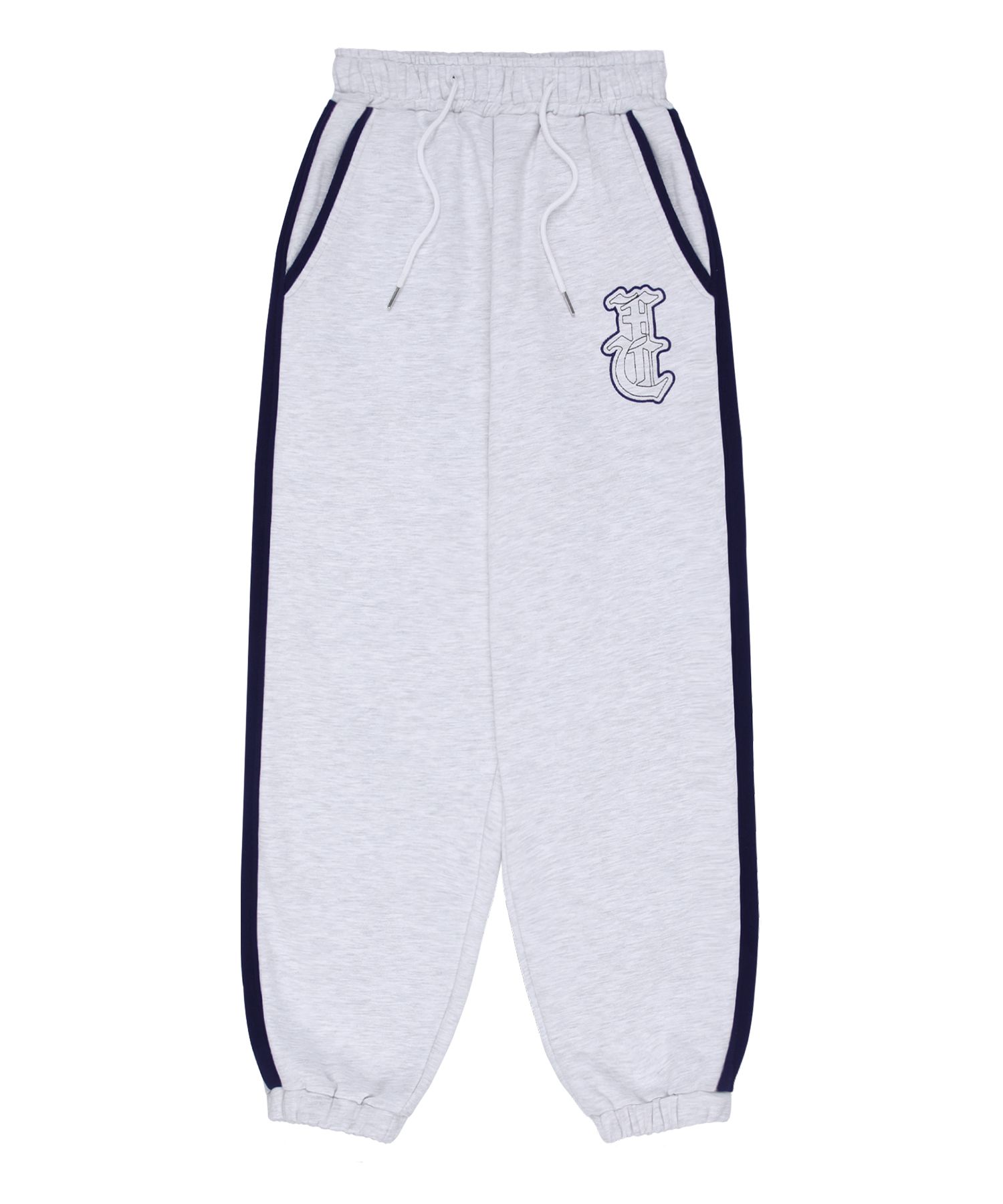 ★NASTY FANCY CLUB★ NF Needlework Two-tone Training Pants M MUSINSA | FANCY CLUB [NF] Needle work two-tone training