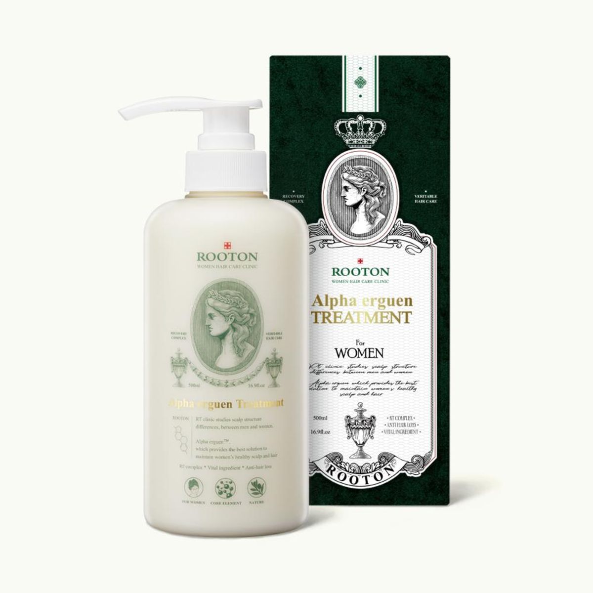 루톤(ROOTON) 여성두피용 알파에르겐 트리트먼트 500ml(두피&모발 케어)