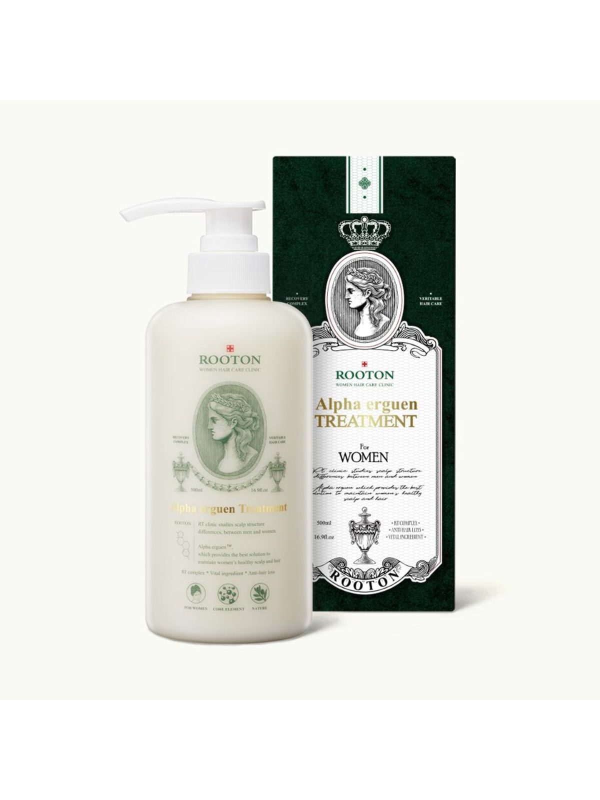 루톤(ROOTON) 여성두피용 알파에르겐 트리트먼트 500ml(두피&모발 케어)