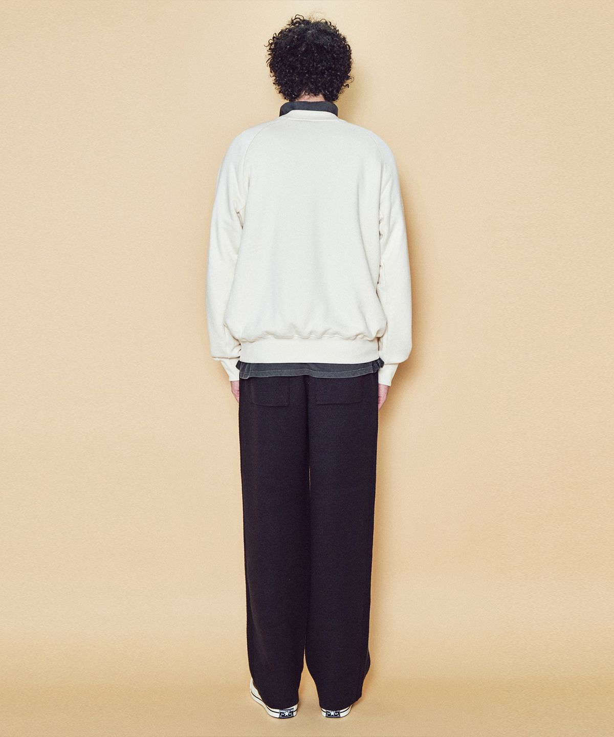 마욜(MAYOL) 남성 하트 소프트 맨투맨_크림